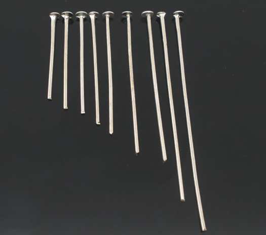 Head Pins, Antique Silver,  Mixed Sizes 900 pcs