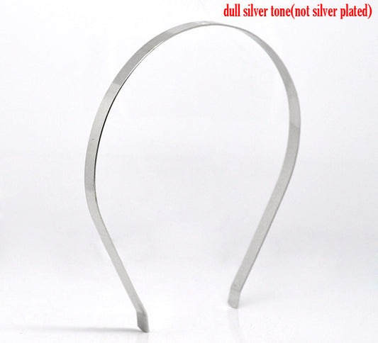 Antique Silver Headband, 14.5cm x 13.5cm, 7mm  10pcs