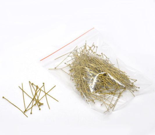 Ball Head Pins, Antique Bronze, 45mm x .7mm, approx 300pcs