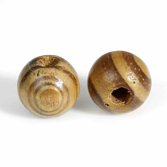 Wooden Beads Round, 11mm, Light Coffee, 100pcs