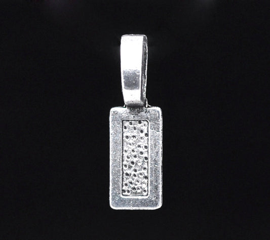Antique Silver Plate, Bail 26 x 8mm, Bag of 50