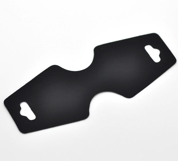 Necklace Display Cards,  11x4.5cm, 50pcs - Black