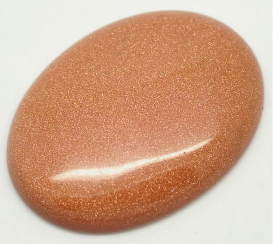 Brown Gold Sandstone Oval Cabochons 40 x 30mm, 3pcs