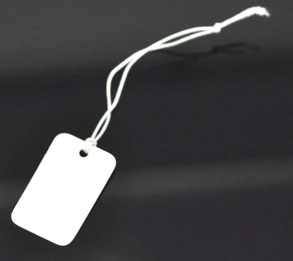 Jewellery String Tags, paper, 25x15mm  200pcs