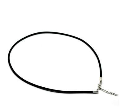 Nylon Cord Necklaces Black 18" Necklaces, 5pcs