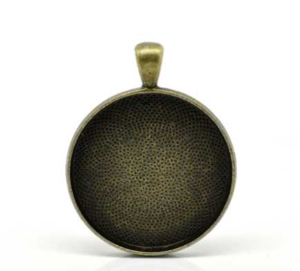 Antique Bronze Frame Settings 4.1x3.3mm, (fits 30mm) 5pcs