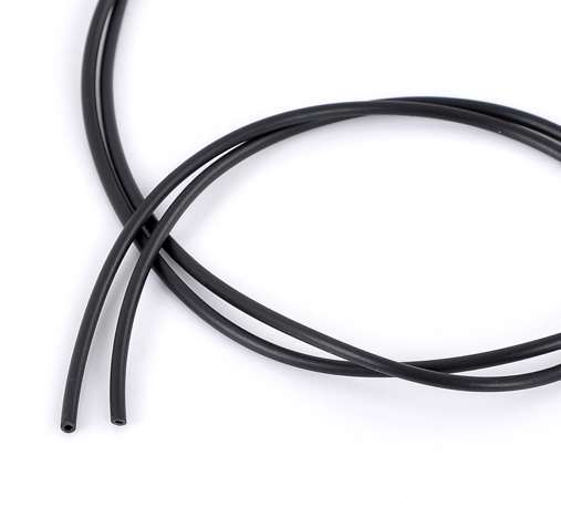 Rubber Tubing Hollow 2.5mm, Black 10 metres, Hollow for memory wire