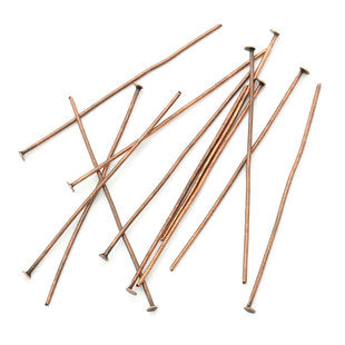 Head Pins, Antique Copper, - Economy Range