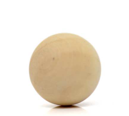 Wooden Beads Round, 20mm, 30 pieces, Raw (No Hole)