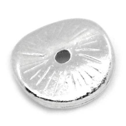 Antique Silver Twisted Round Spacers Beads, 10x9mm 100pcs