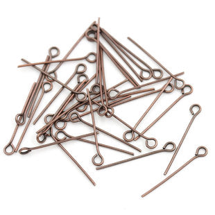 Eye Pins, Antique Copper, - Economy Range