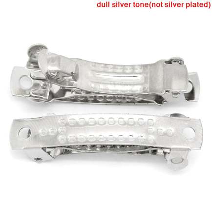Antique Silver Hair Barrette, 3.x.9cm, 50pcs