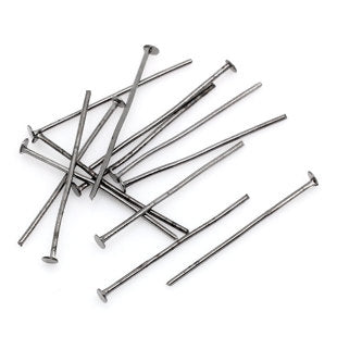 Head Pins, Black Nickel - Economy Range