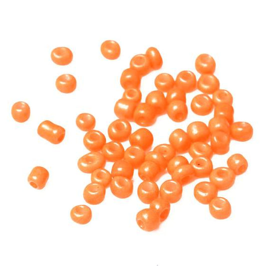 Seed Beads, Orange size 6/0 (3.6mm), 150grams (approx 12,500pcs)