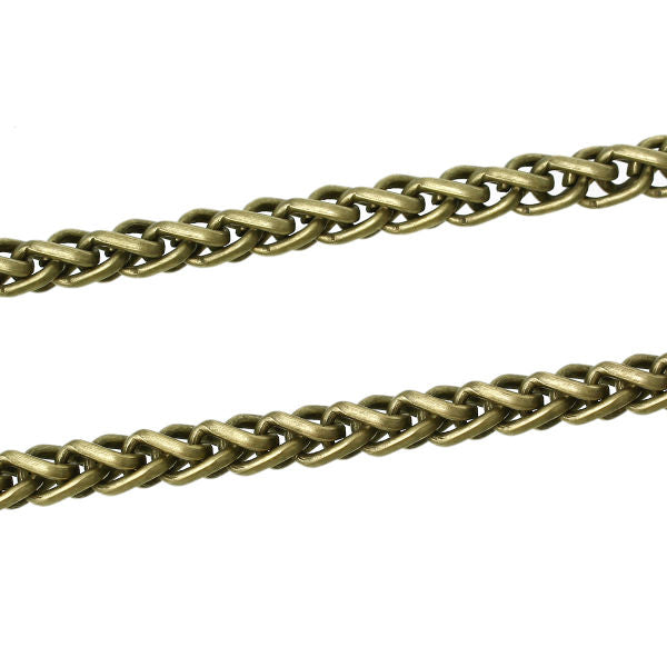 Antique Bronze Link Chain, 12mm x8mm, 1 metre - Chunky