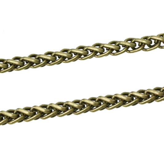 Antique Bronze Link Chain, 12mm x8mm, 1 metre - Chunky