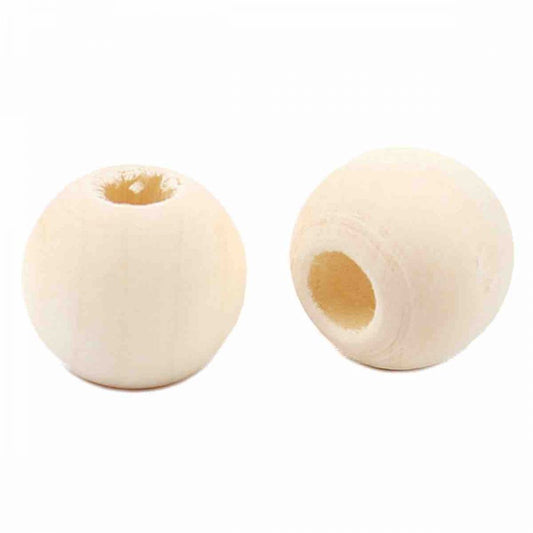 Wooden Beads Barrel, 12mm, Raw Varnished, 200 pieces, (5mm hole)