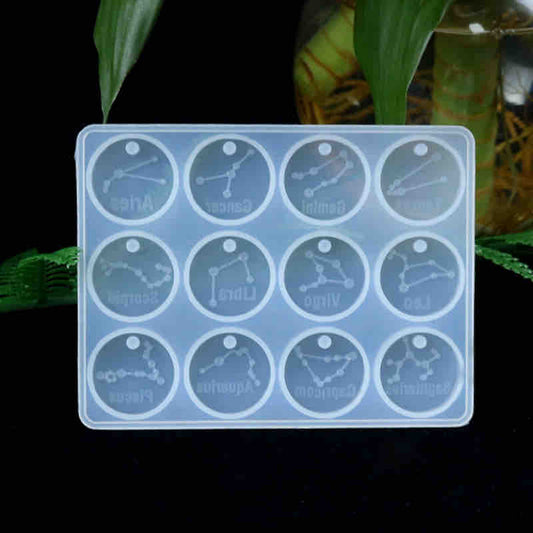 Resin Jewellery Mould, Constellation Charms, 1pc