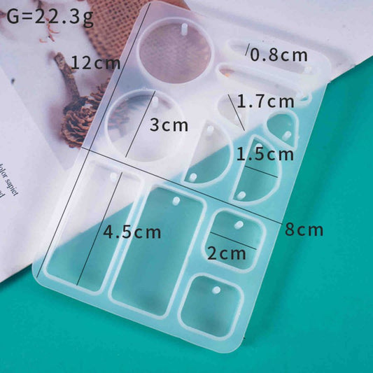 Resin Jewellery Mould, Geometric Earrings, 1pc Style 3
