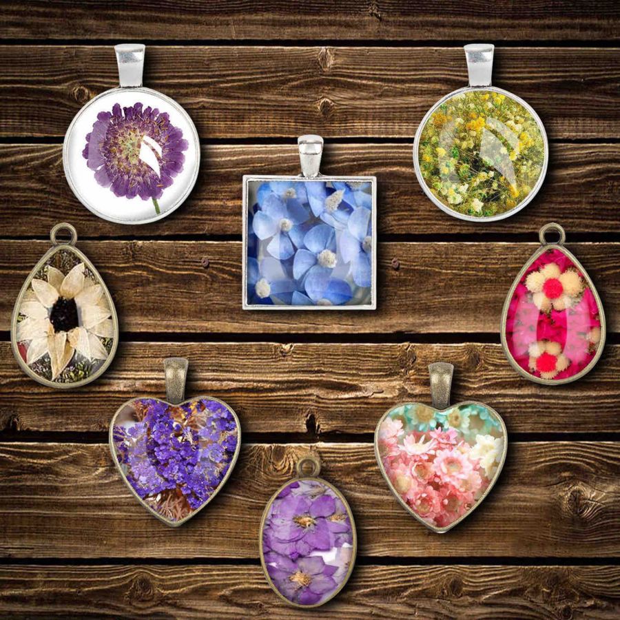 Resin Jewellery Mould, Geometric Pendant Kit, 1 set (31pcs/set)
