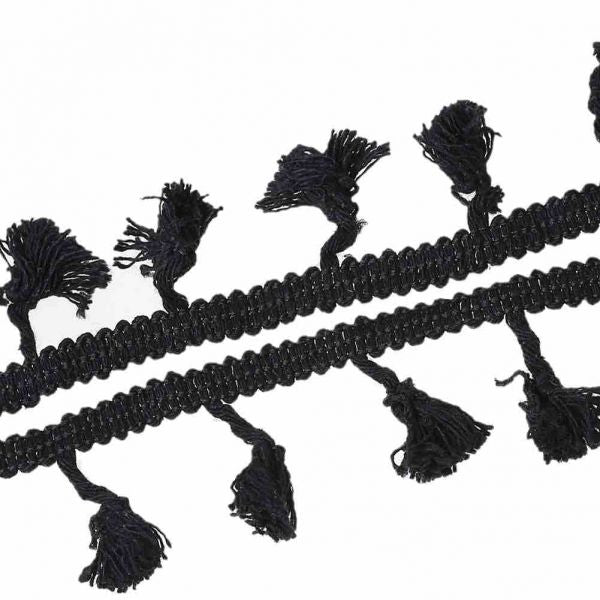 Fringe Tassel Trim Black 5cm x 1cm, 5 Yards per pack