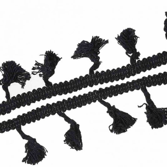 Fringe Tassel Trim Black 5cm x 1cm, 5 Yards per pack