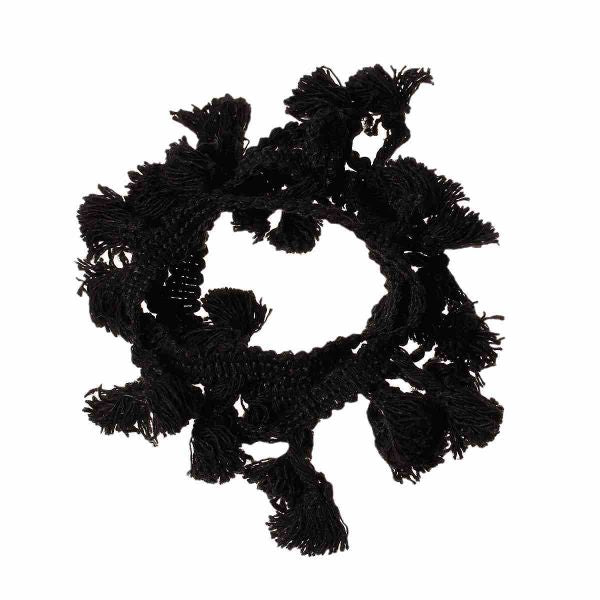 Fringe Tassel Trim Black 5cm x 1cm, 5 Yards per pack