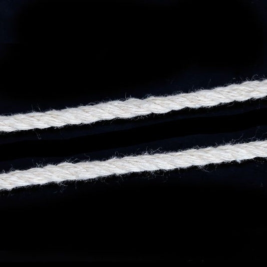 Macrame Cotton Cord, twisted, Natural Off White, 3mm, 20 metres