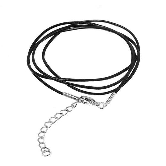 Leather Black Necklaces 71cm  - 5pcs