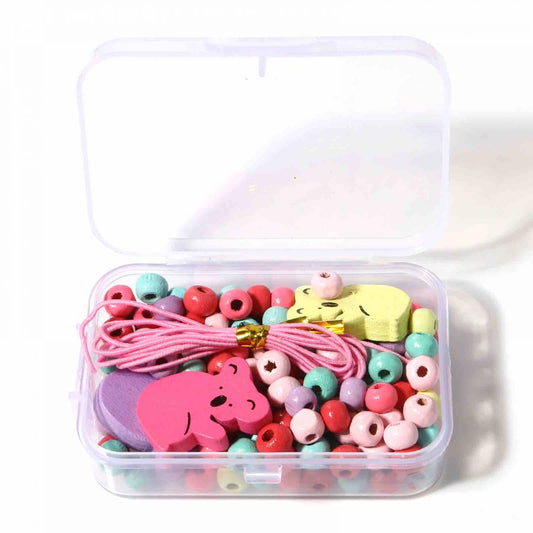 Wooden Beading Kit, Koala Design, comes with container