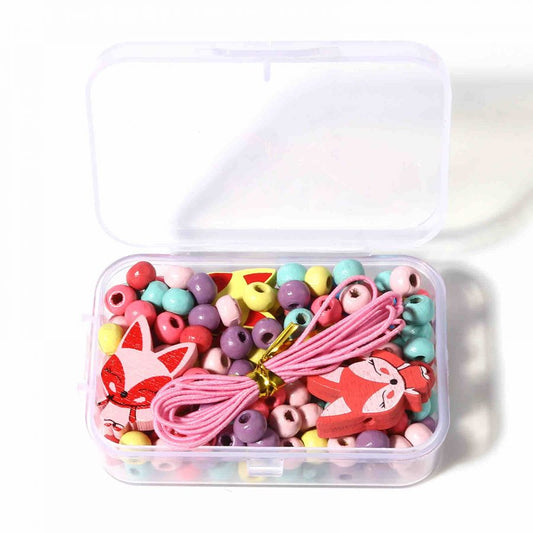 Wooden Beading Kit, Fox Design, comes with container