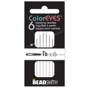 Coloreyes Beading Needle Black #10, 6pcs
