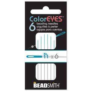 Coloreyes Beading Needle Blue #11, 6pcs