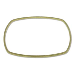 Brass Beading Bangle Square Flat, 1/16inch, 1pc