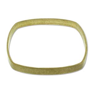 Brass Beading Bangle Square Flat, 1/4inch, 1pc