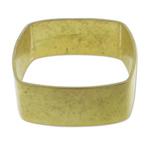 Brass Beading Bangle Square, 1 inch, 1pc