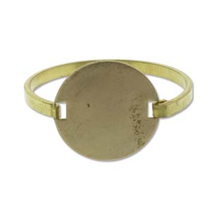 Brass Beading Bracelet Swing Top Circle, 1pc