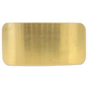 Brass, Hair Plate,  2x4inch, 1pc