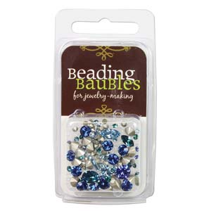 Swarovski Chaton Mix Blue appx 4.5grams