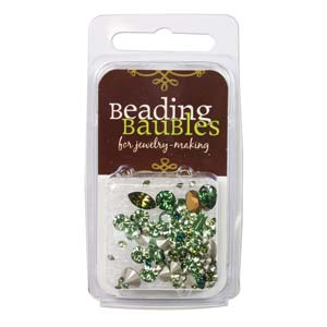 Swarovski Chaton Mix Green appx 4.5grams