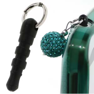 Mobile Phone Plug with Jump ring, 2pcs - decorate mobile phone with charms