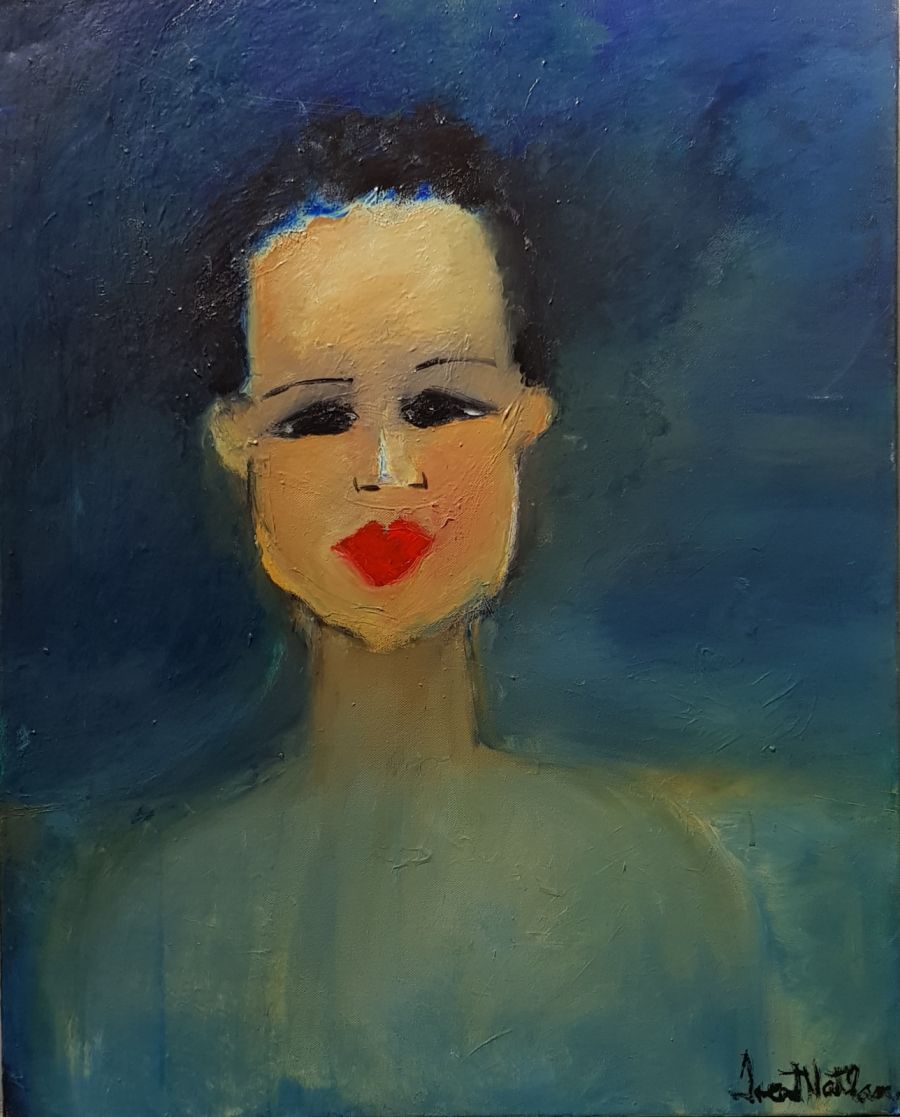 Misty Red Lips by TRENT NATHAN