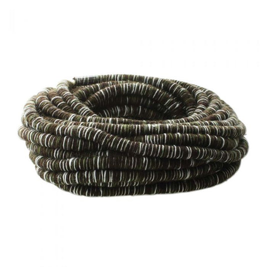 Fibre Wrapped Cord 5mm, Beige and Copper Tones, 5 metres