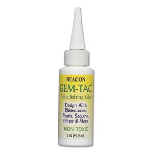 Gem Tac Glue 2oz Permanent Adhesive  "Best Seller"