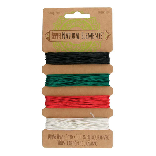 Hemp Cord 4 Colours .55mm primary,  The Beadsmith