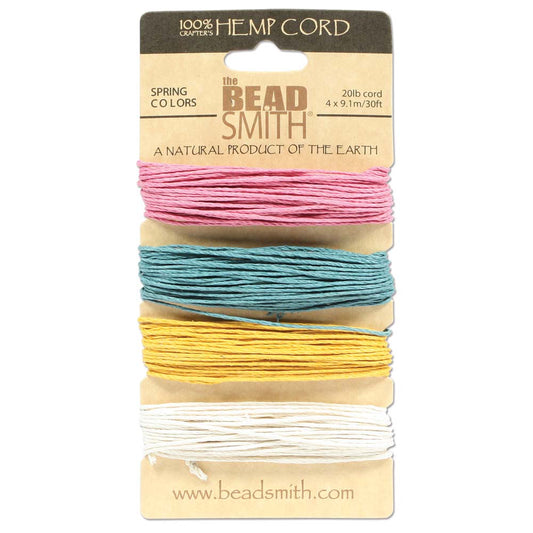 Hemp Cord for Beading by The Beadsmith  - New Colours Added