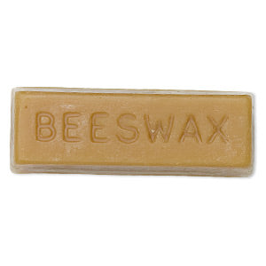 Beeswax for beading, approximately 3in x 1in x 3/4in.  1 bar