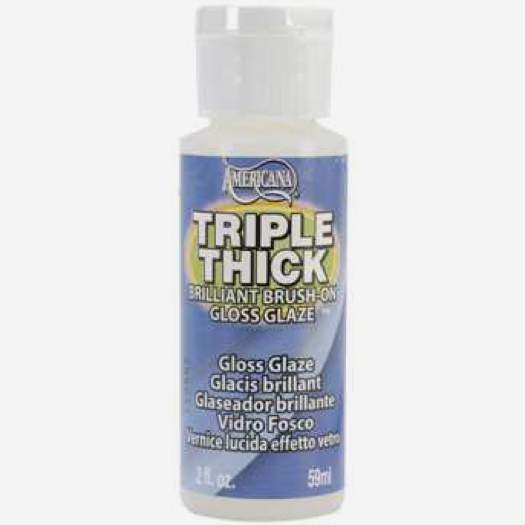 Triple Thick Brilliant Brush-On Gloss Glaze, 2oz