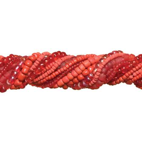 Red Seed Bead Mix, 90grams