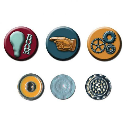 Cameos & Buttons 6/Pkg  Craftsman